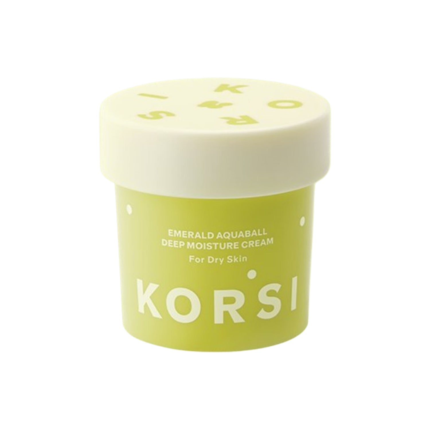 KORSI KORSI Emerald Aquaball Deep Moisture Cream for dry skin 100ml - hydrating - front bottle shot