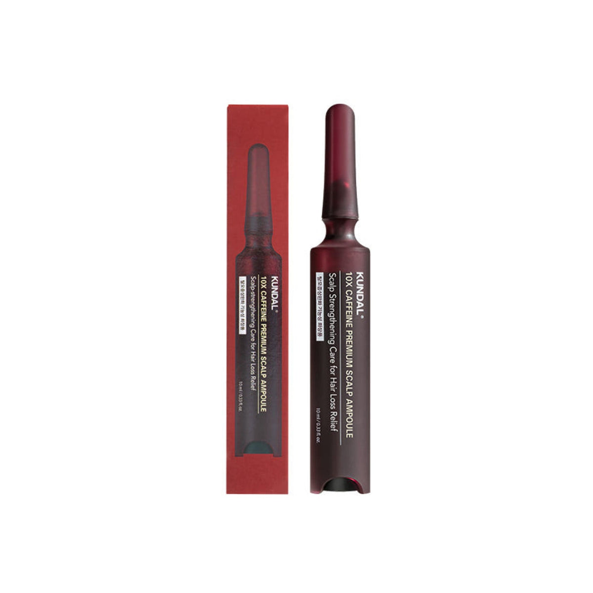 KUNDAL KUNDAL 10X Caffeine Premium Scalp Ampoule 10ml - nourishing - front bottle shot