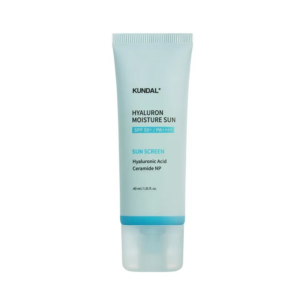 KUNDAL KUNDAL Hyaluron Moisture Sunscreen SPF50+ PA++++ 40ml - hydrating - front bottle shot