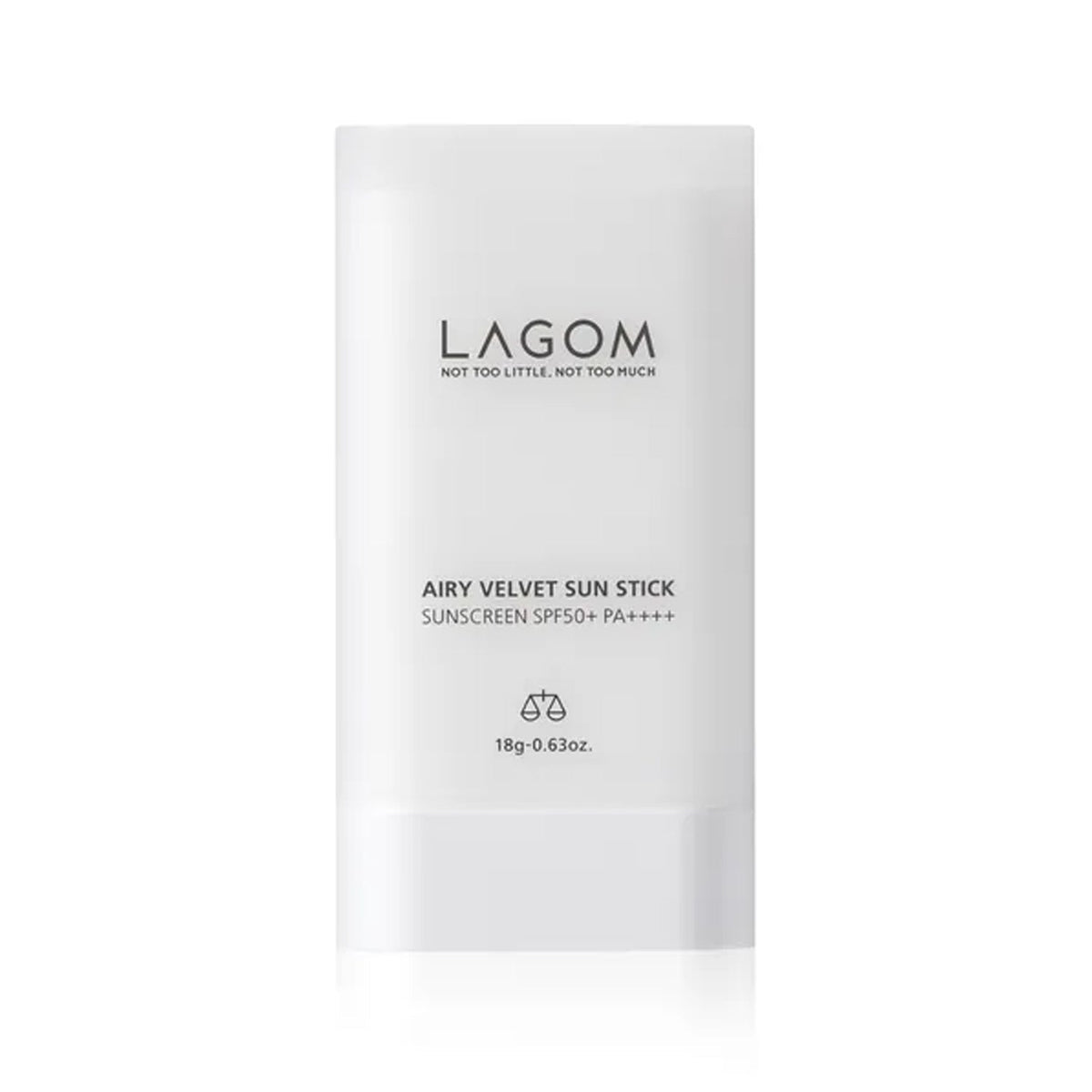 LAGOM LAGOM Airy Velvet Sun Stick SPF 50+ PA++++ 18g - hydrating - front bottle shot