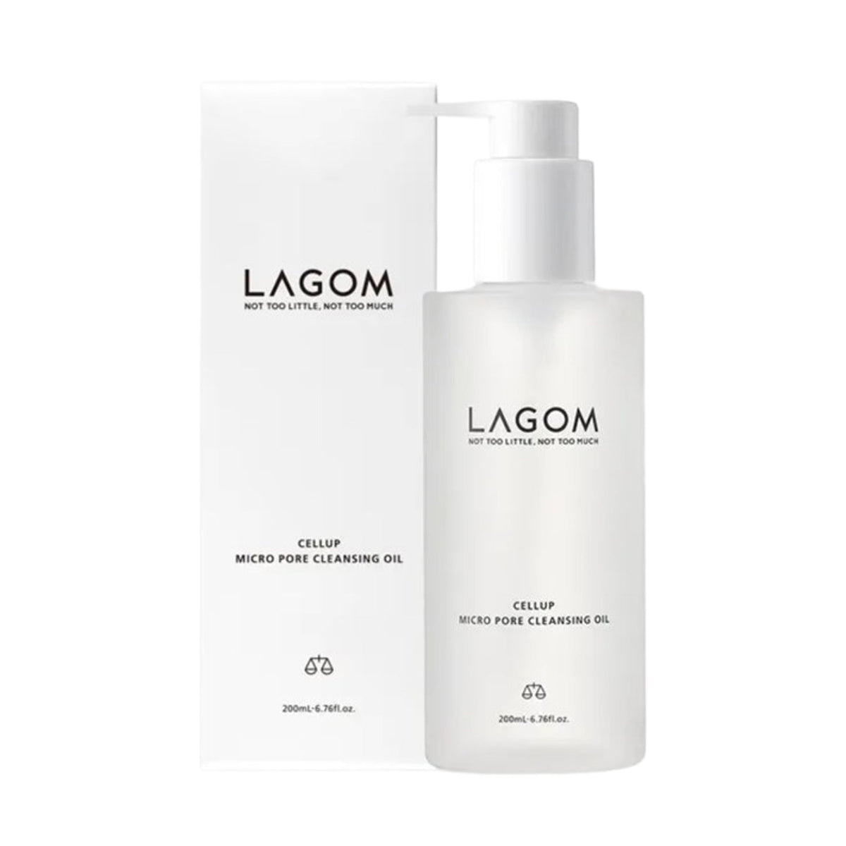 LAGOM LAGOM Cellup Micro Pore Cleansing Oil 200ml - pore care - front bottle shot