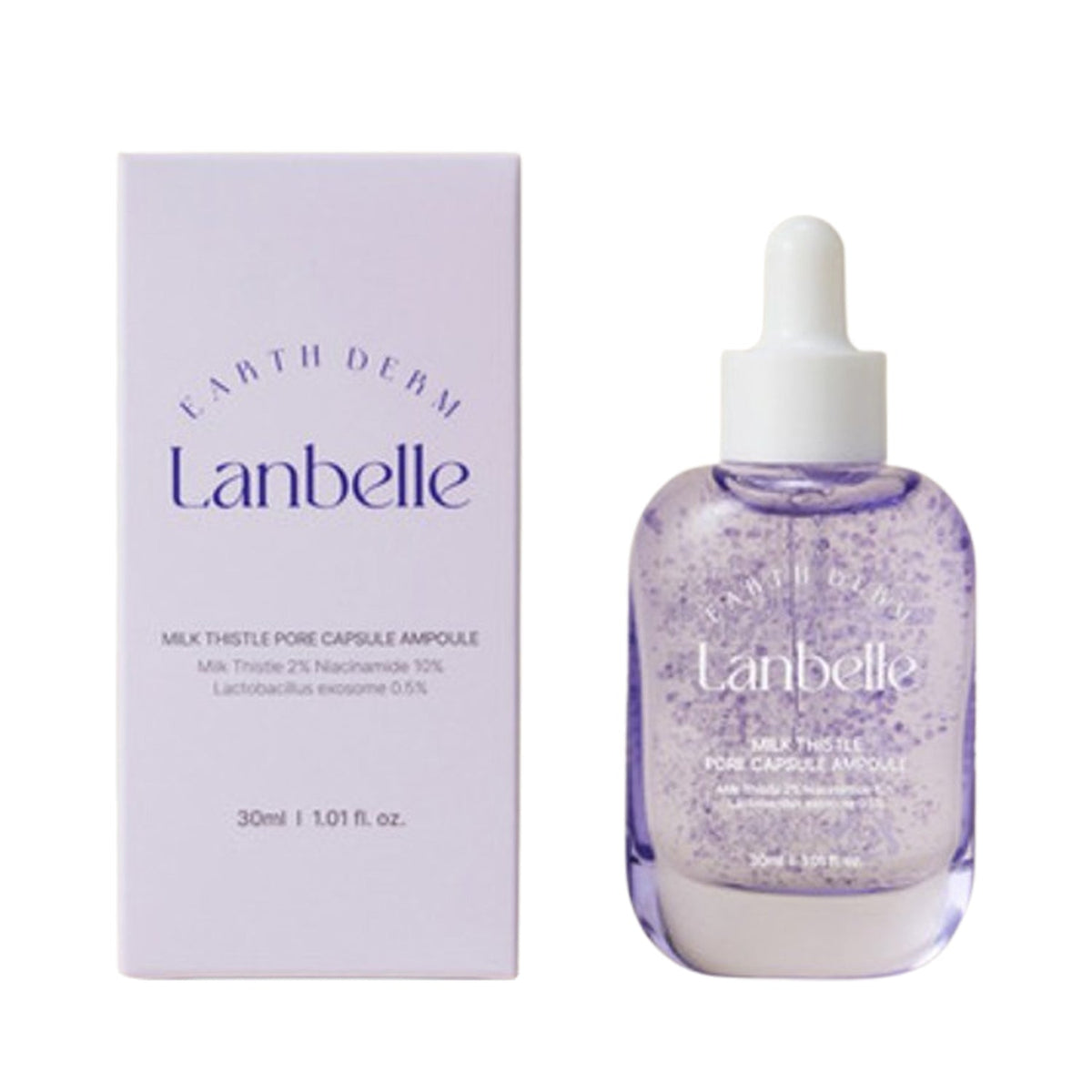 LANBELLE LANBELLE Milk Thistle Pore Capsule Ampoule 30ml - hydrating - front bottle shot