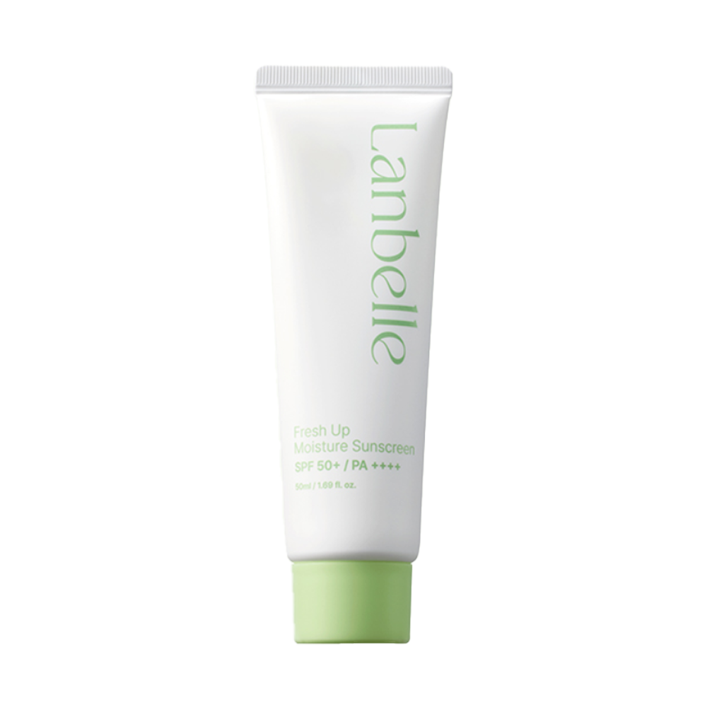 LANBELLE LANBELLE Natural Fresh Up Sunscreen SPF 50+/PA++++ 50ml - soothing - front bottle shot