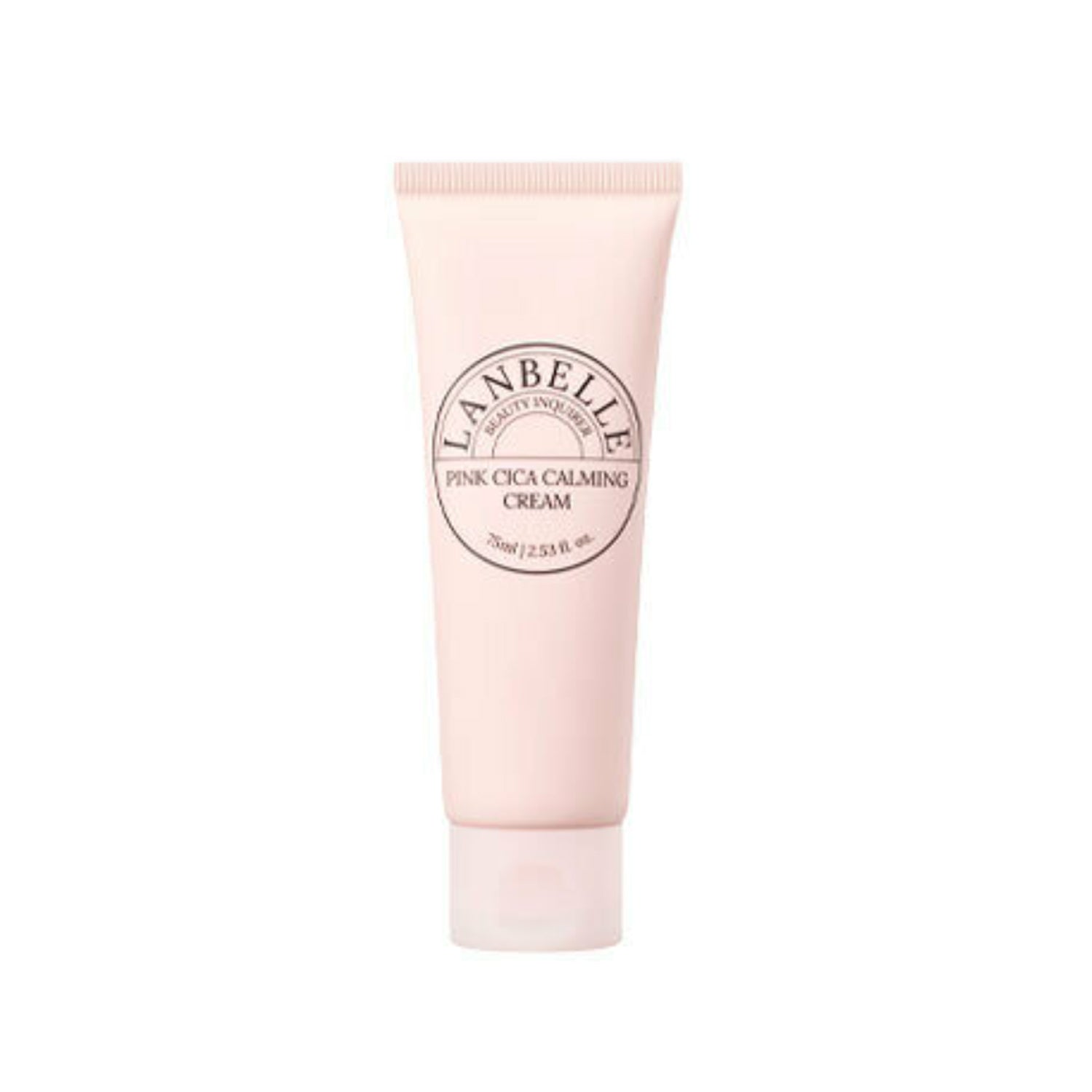 LANBELLE LANBELLE Pink Cica Calming Cream 75ml - hydrating - front bottle shot