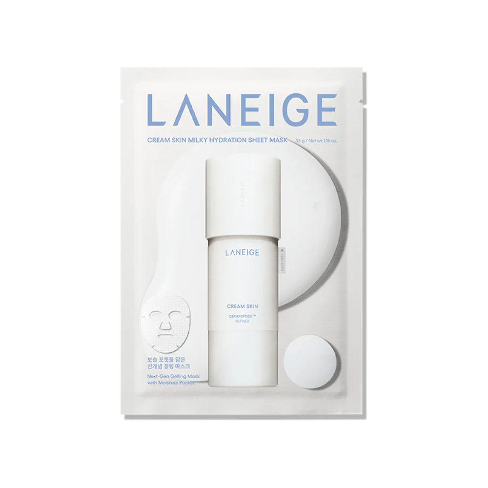 LANEIGE LANEIGE Cream Skin Milky Hydration Sheet Mask (33g x 3) - hydrating - front bottle shot