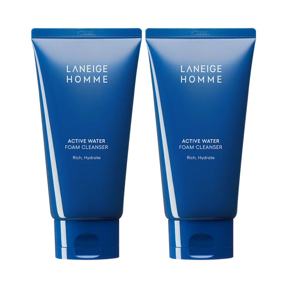 LANEIGE LANEIGE Homme Active Water Foam Cleanser 150g 2ea - hydrating - front bottle shot