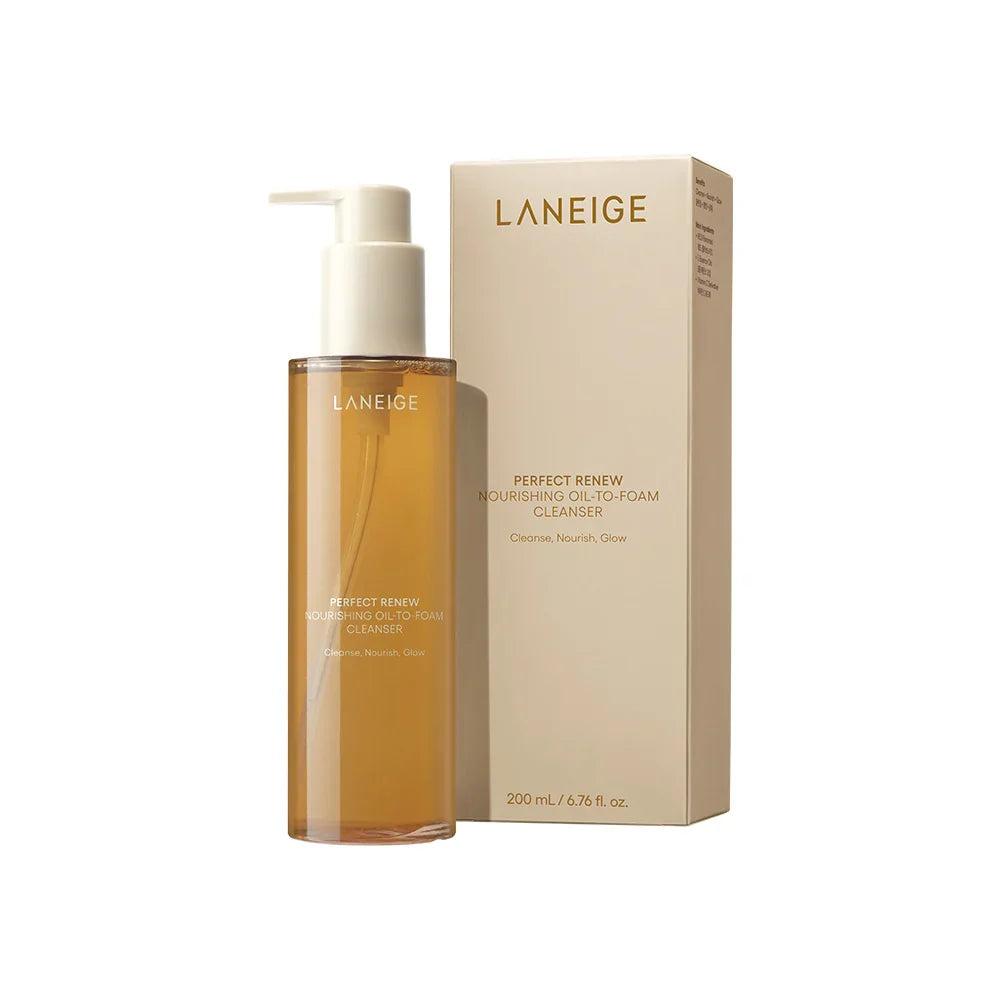 LANEIGE LANEIGE Perfect Renew Nourishing Oil-to-Foam Cleanser 200ml - pore care - front bottle shot
