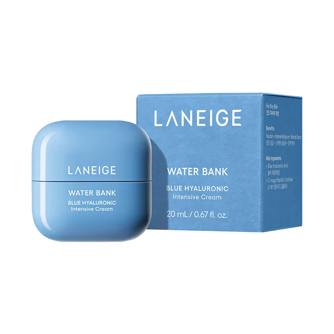 LANEIGE LANEIGE Water Bank Blue Hyaluronic Intensive Cream 20ml - hydrating - front bottle shot