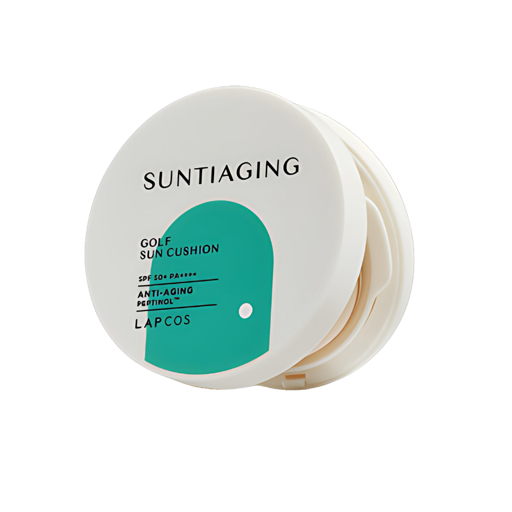 LAPCOS LAPCOS Suntiaging Golf Sun Cushion SPF50+ PA++++ 17g - soothing - front bottle shot