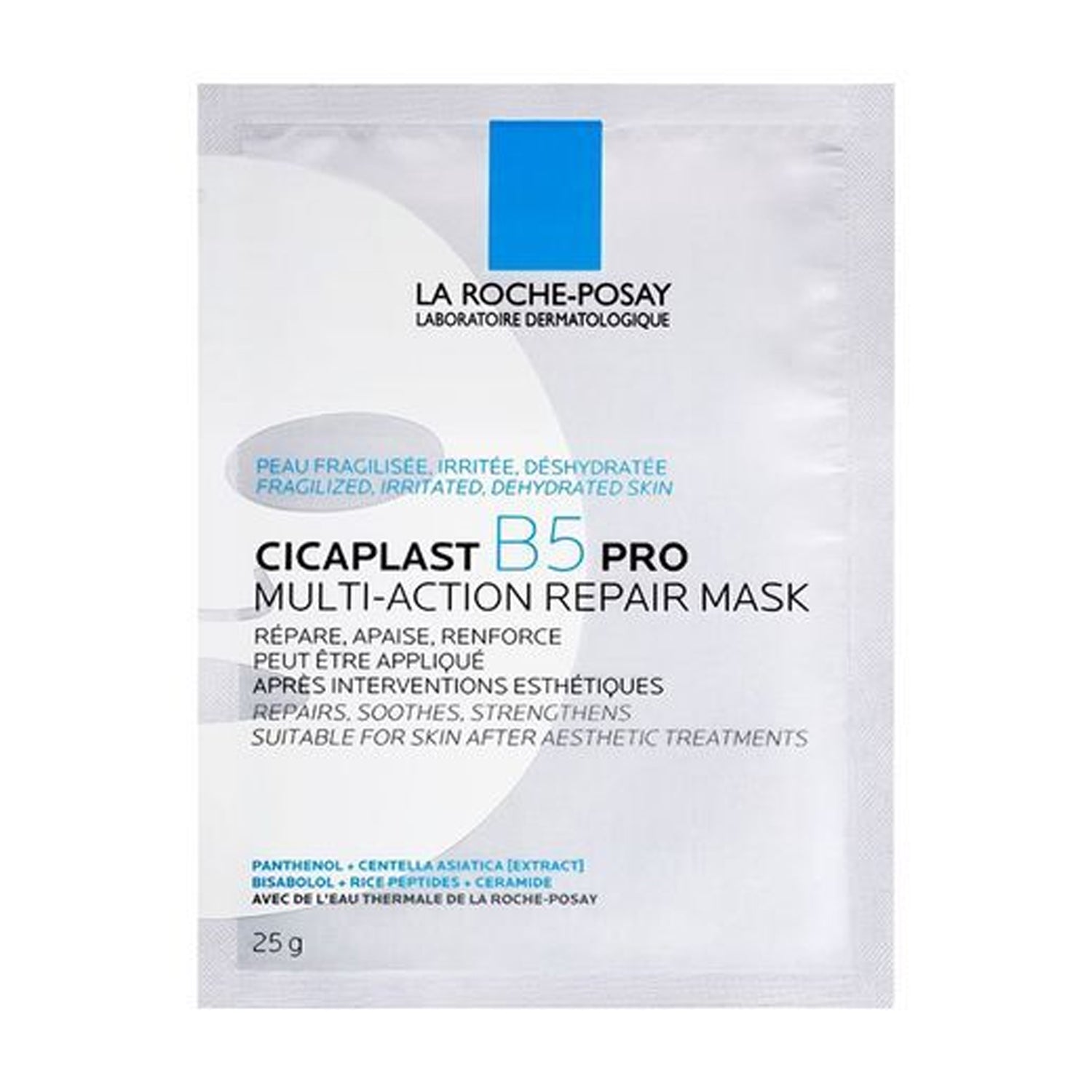 LA ROCHE-POSAY LA ROCHE-POSAY Cicaplast B5 PRO Multi-Action Repair Mask 1 sheet - daily care - front bottle shot