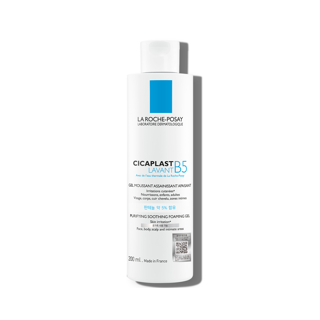 LA ROCHE-POSAY LA ROCHE-POSAY Cicaplast Lavant B5 Gentle Cleanser 200ml - soothing - front bottle shot