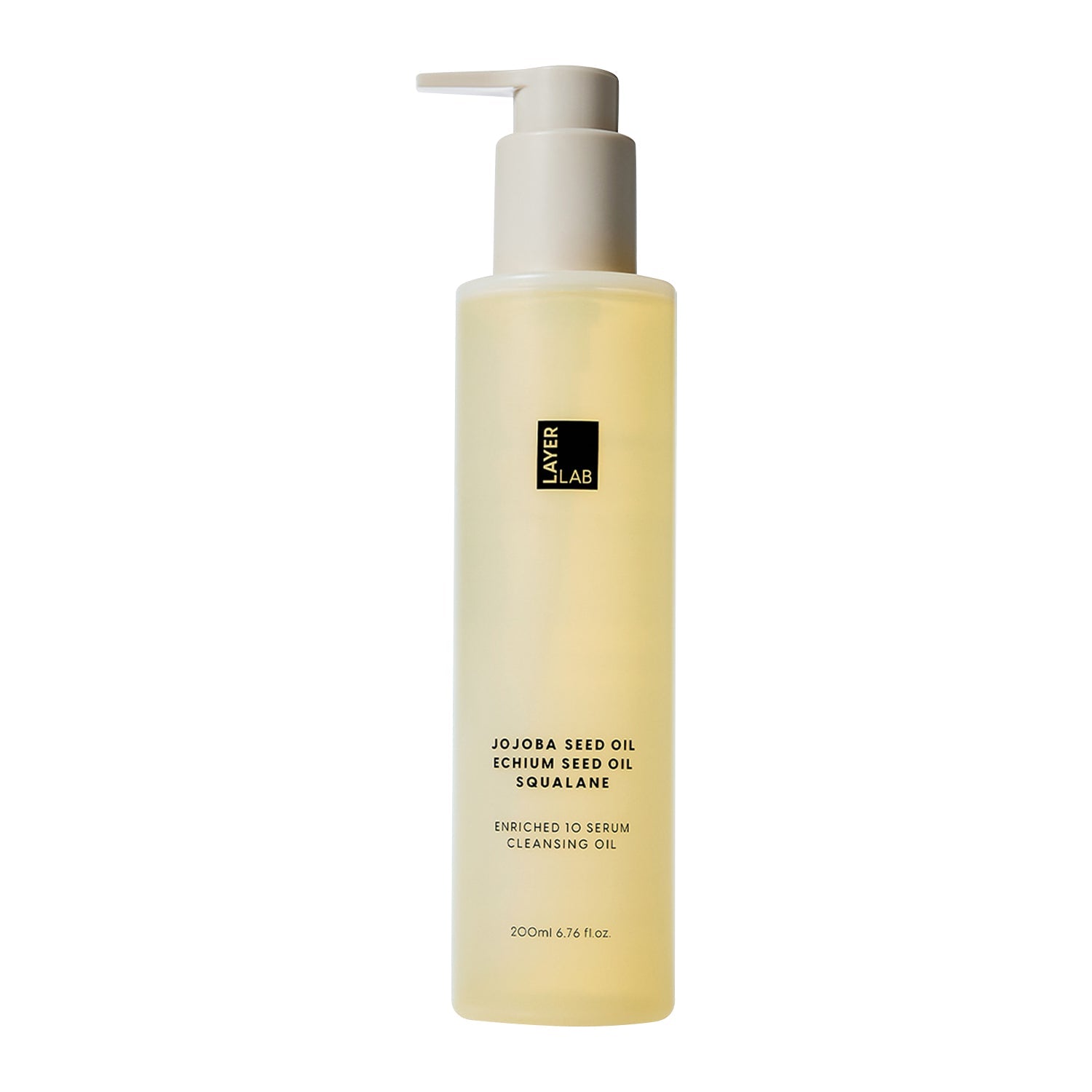 LAYER LAB LAYER LAB Enriched 10 Serum Cleansing Oil 200ml - hydrating - front bottle shot