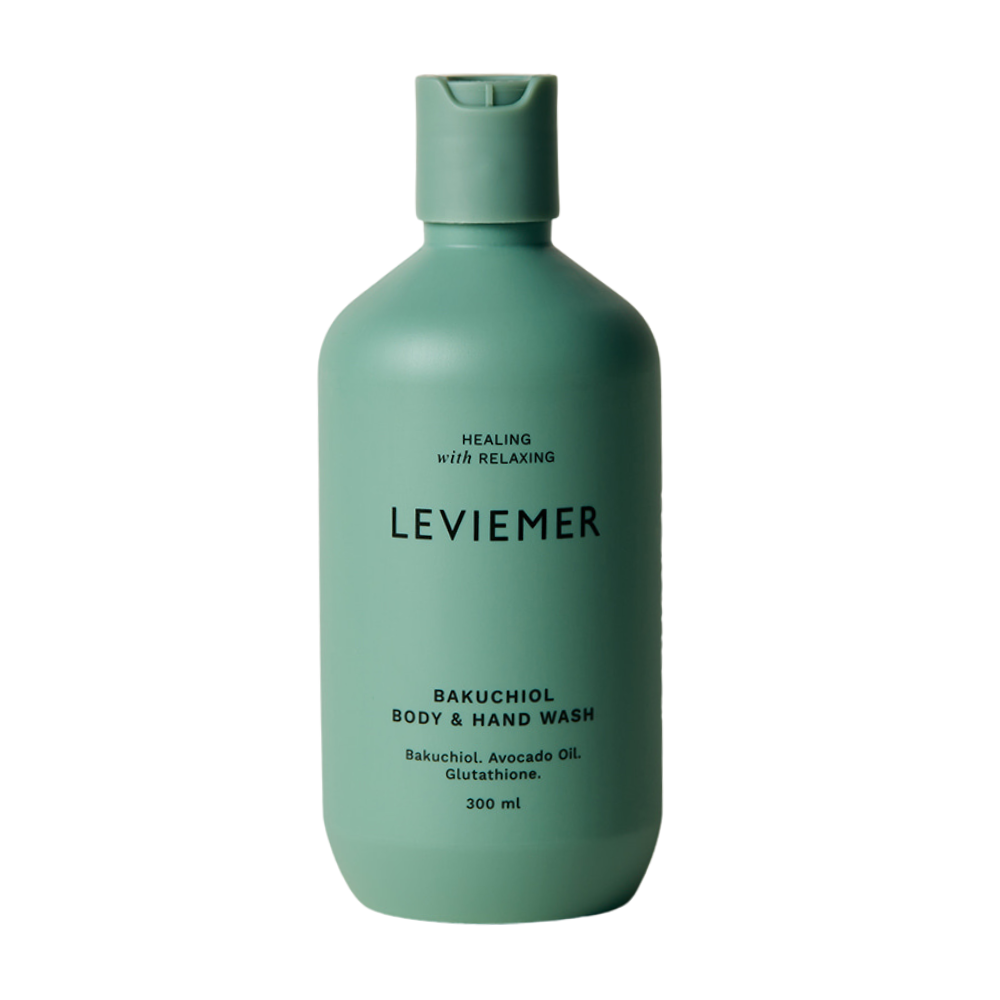 LEVIEMER LEVIEMER Bakuchiol Body & Hand Wash 300ml - hydrating - front bottle shot