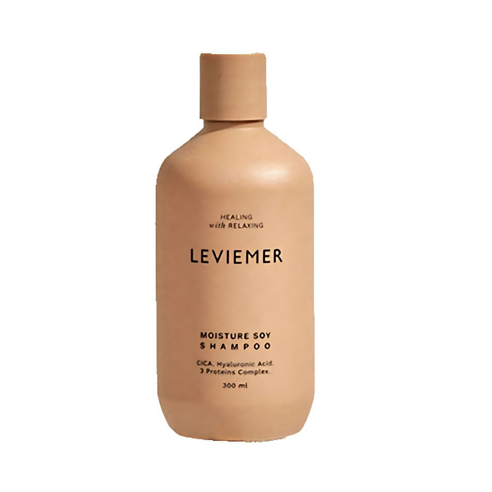 LEVIEMER LEVIEMER Moisture Soy Shampoo 300ml - hydrating - front bottle shot