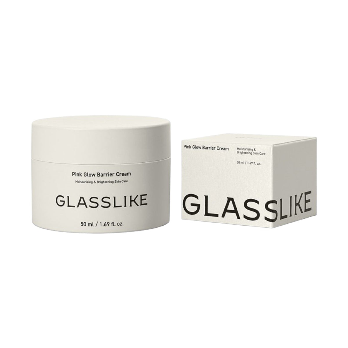 LG Pra.L LG Pra.L Glasslike Pink Glow Barrier Cream 50ml - hydrating - front bottle shot