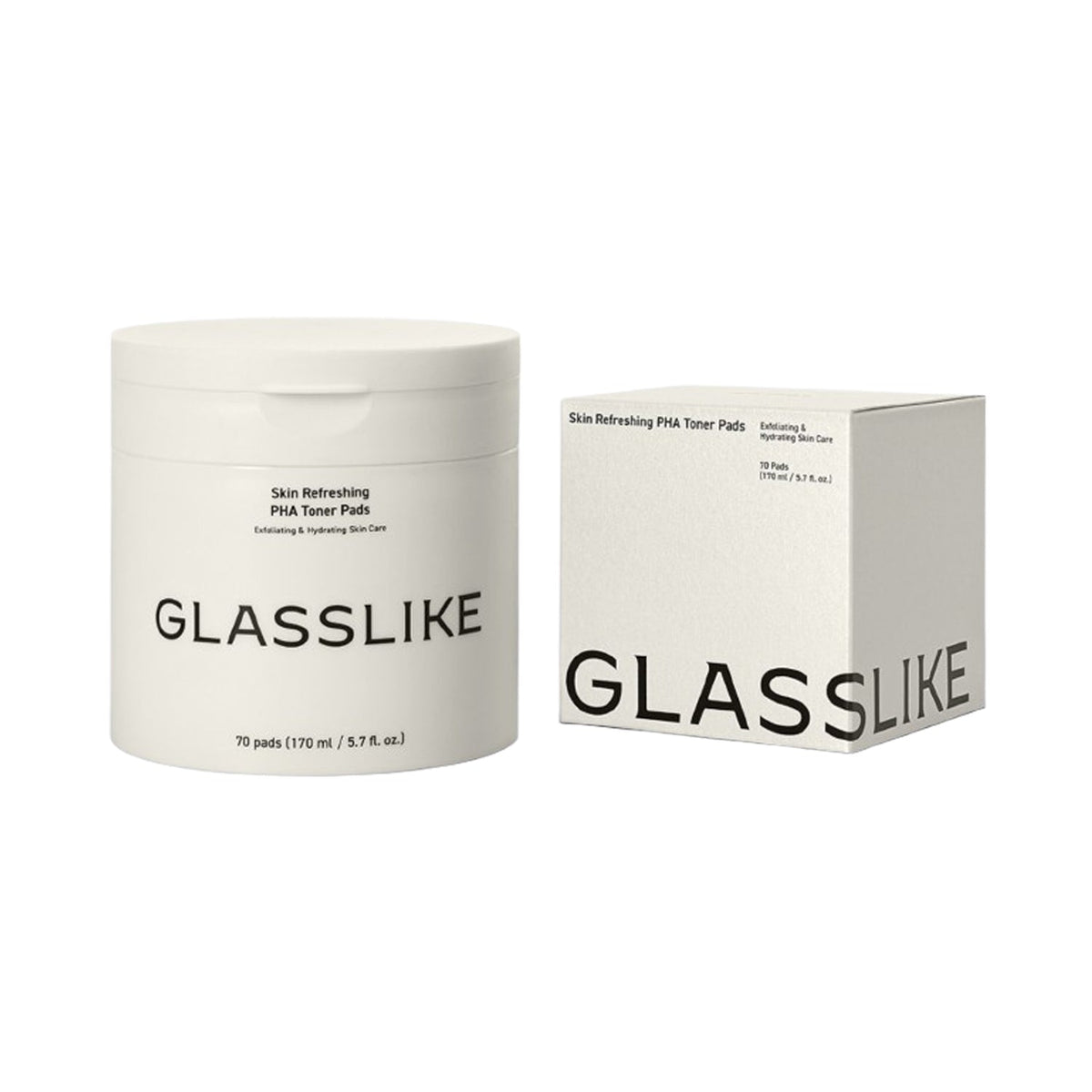 LG Pra.L LG Pra.L Glasslike Skin Refreshing PHA Toner Pad 170ml (70pads) - daily care - front bottle shot