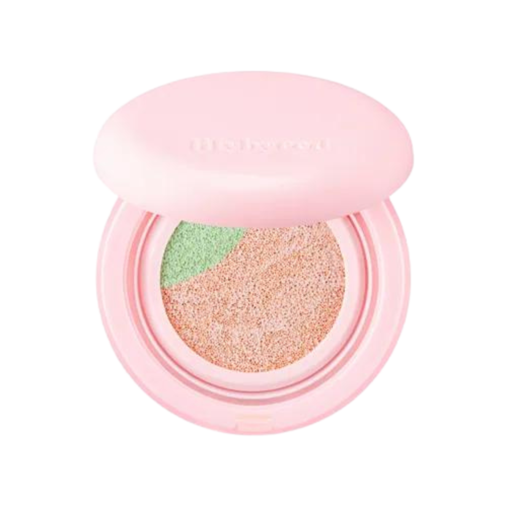 lilybyred lilybyred Dual Light Tone Up Cushion Peach Green SPF50+ PA+++ 12g - hydrating - front bottle shot