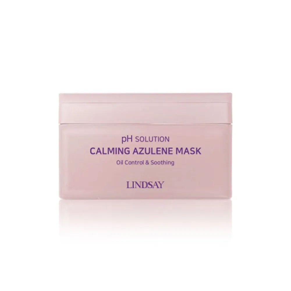 LINDSAY LINDSAY PH Solution Calming Azulene Mask Pack 300g (24 Sheets) - hydrating - front bottle shot