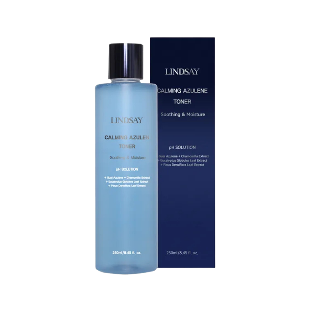 LINDSAY LINDSAY PH Solution Calming Azulene Toner 250ml - hydrating - front bottle shot