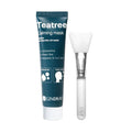 LINDSAY LINDSAY Tea Tree Calming Peel-Off Mask Pack 70ml + Pack Brush - hydrating - front bottle shot