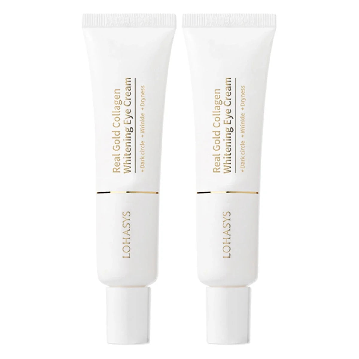 LOHASYS LOHASYS Real Gold Collagen Whitening Eye Cream 30g x 2ea - hydrating - front bottle shot