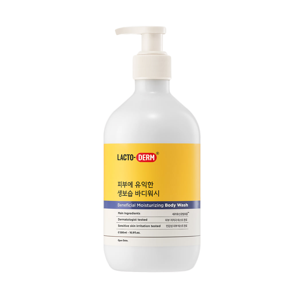 Lactoderm Lactoderm Beneficial Moisturizing Skin Wash 500ml - hydrating - front bottle shot
