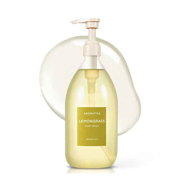 AROMATICA AROMATICA  Lemongrass Body Wash 1L - hydrating - front bottle shot