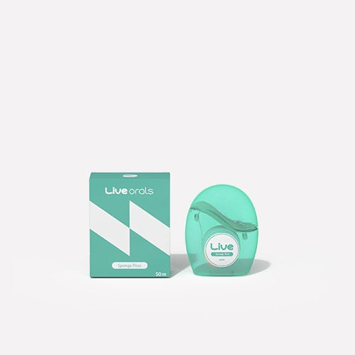 Liveorals Liveorals Live Sponge Dental Floss - anti-aging - front bottle shot