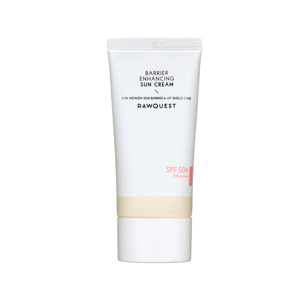 RAWQUEST RAWQUEST Barrier Enhancing Sunscreen 50ml - brightening - front bottle shot