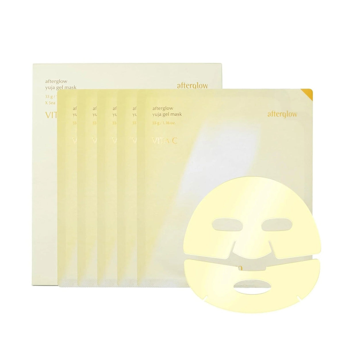 Luvum Luvum Afterglow Yuja Gel Mask 33g 5ea 2set - soothing - front bottle shot