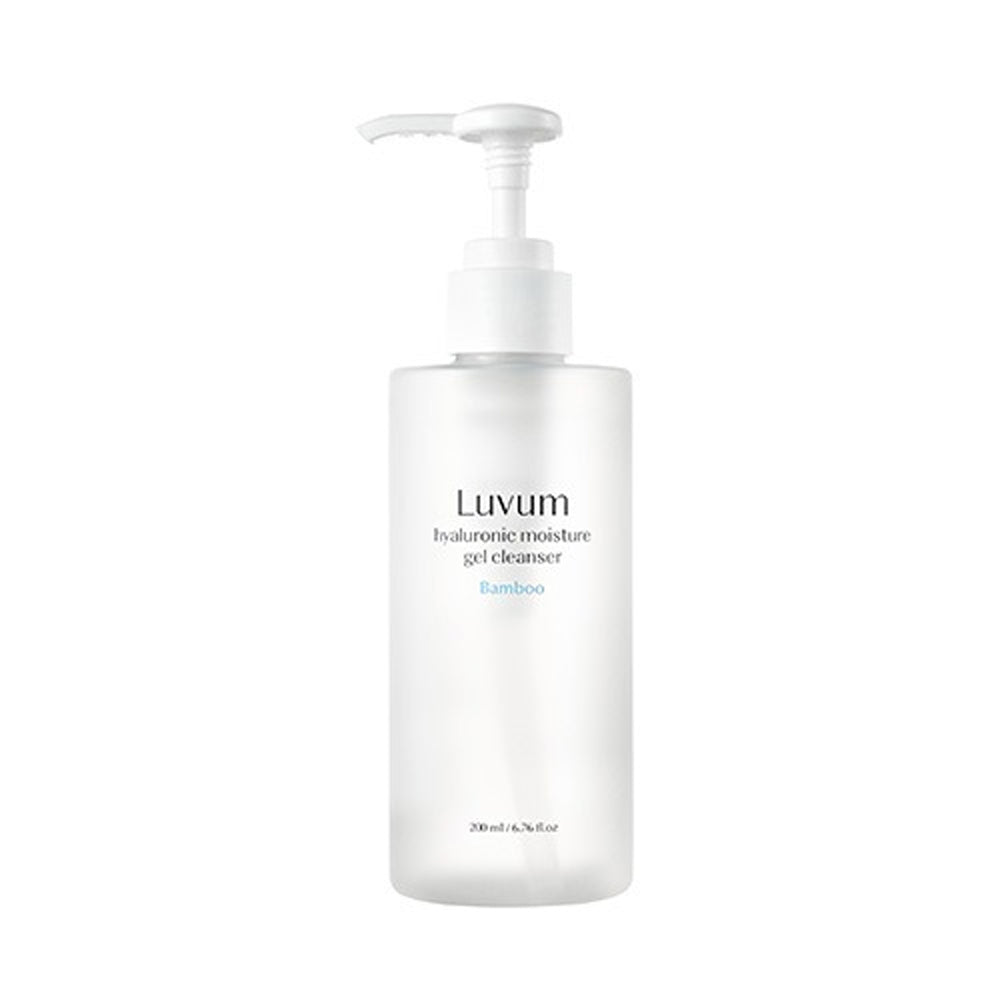 Luvum Luvum Bamboo Hyaluronic Moisture Gel Cleanser 200ml - hydrating - front bottle shot