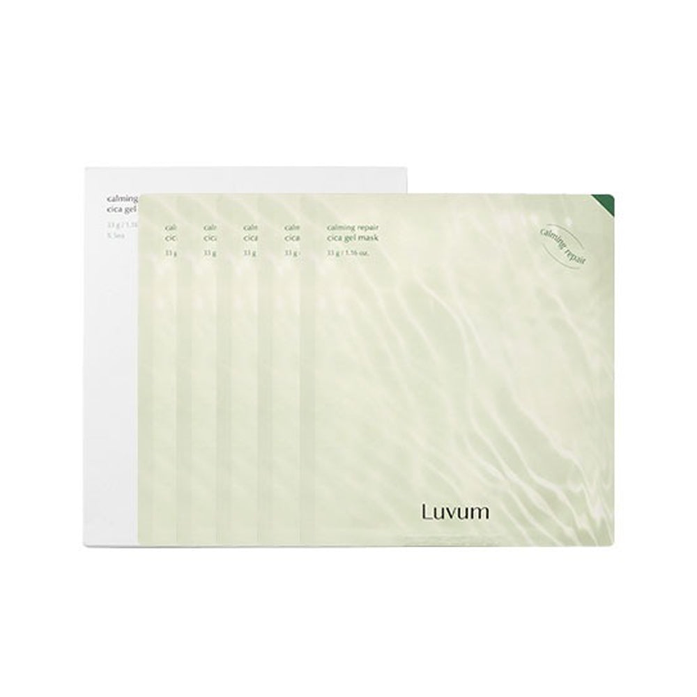 Luvum Luvum Calming Repair Cica Gel Mask 5ea - hydrating - front bottle shot