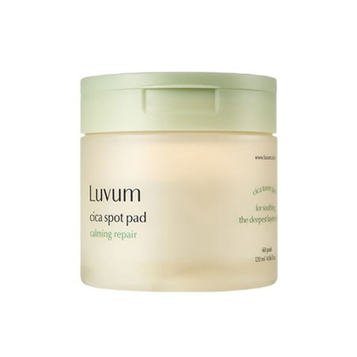 Luvum Luvum Calming Repair Cica Spot Pad 60ea - soothing - front bottle shot