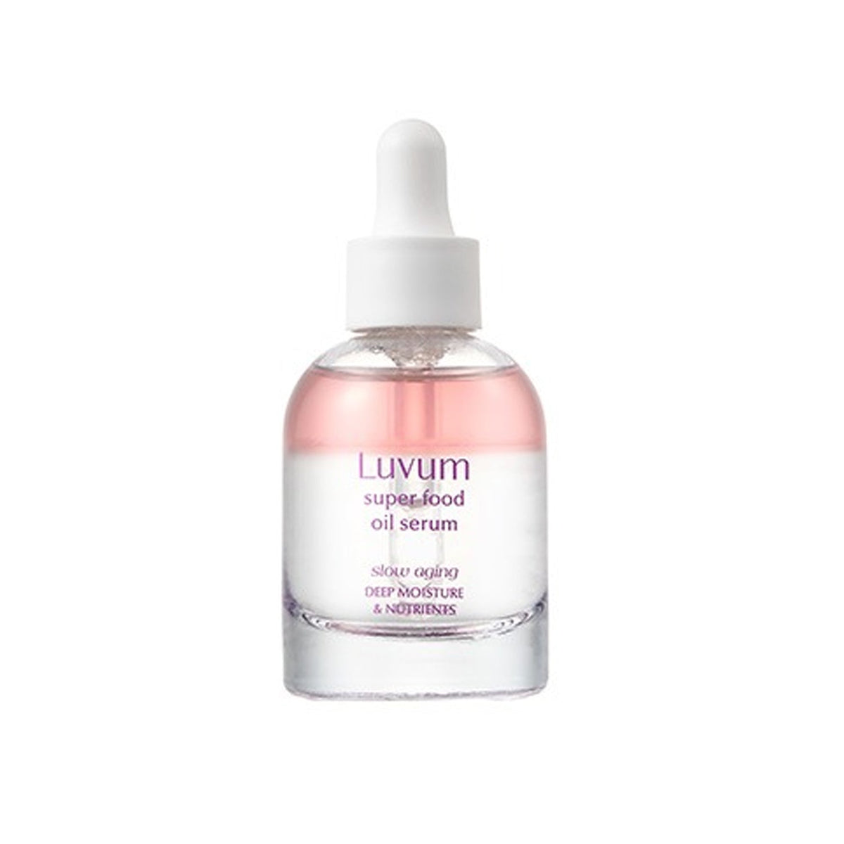 Luvum Luvum Slow Aging Super Food Oil Serum 30ml - hydrating - front bottle shot