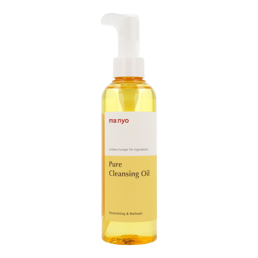 ma:nyo Manyo Factory Pure Soybean Cleansing Oil 200ml - hydrating - front bottle shot