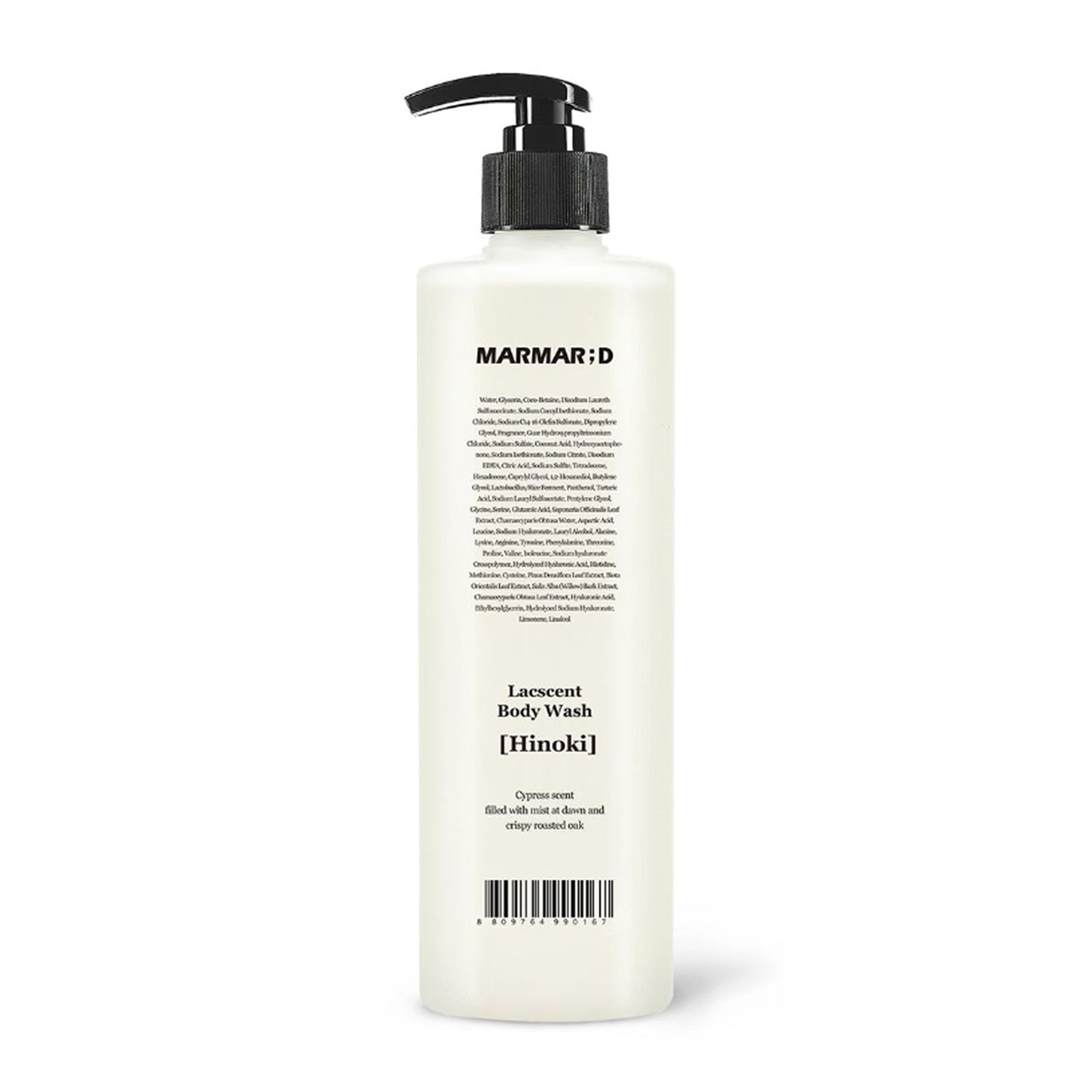MARMAR;D MARMAR;D Lacscent Body Wash 488ml – Hinoki - hydrating - front bottle shot