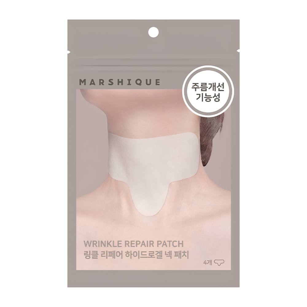 MARSHIQUE MARSHIQUE Wrinkle Repair Patch For Neck 6g * 4P - anti-aging - front bottle shot