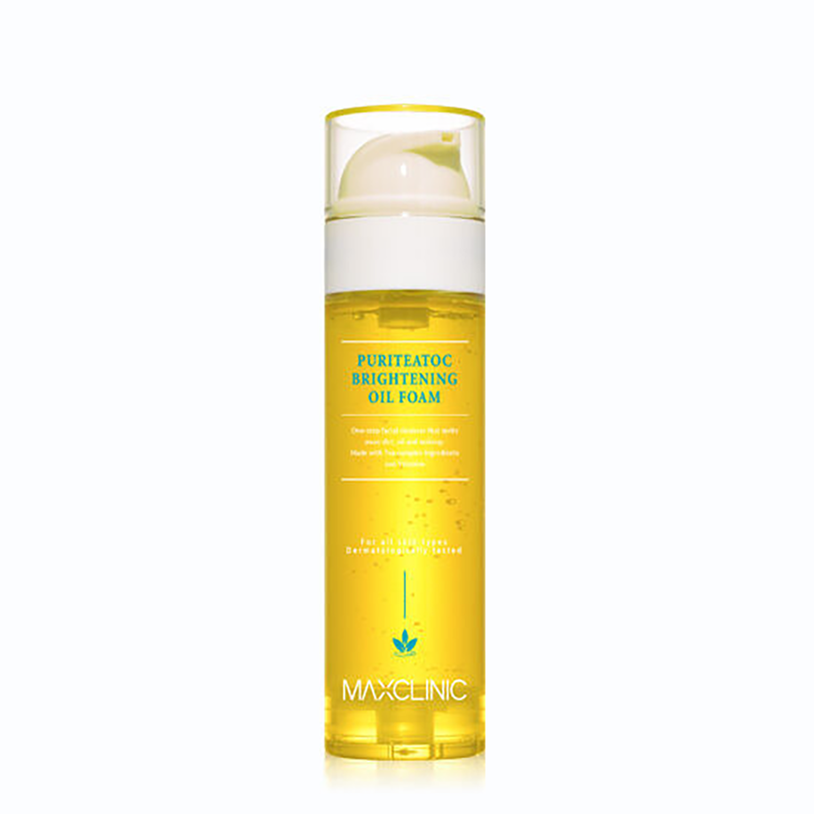 MAXCLINIC MAXCLINIC PuriteaToc Brightening Oil Foam 110g - hydrating - front bottle shot