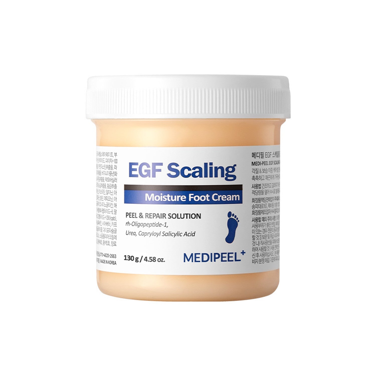 MEDI-PEEL MEDI-PEEL EGF Scaling Moisture Foot Cream 130g - hydrating - front bottle shot