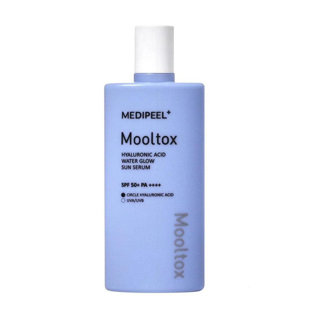 MEDI-PEEL MEDI-PEEL Hyaluronic Acid Water Tox Water Glow Sun Serum SPF 50+PA++++ 52ml - hydrating - front bottle shot