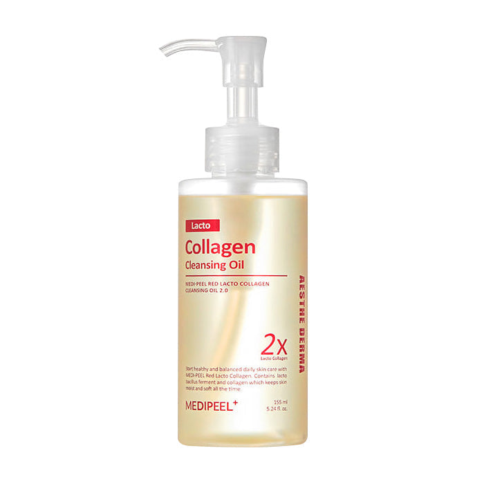 MEDI-PEEL MEDI-PEEL Red Lacto Collagen Cleansing Oil 2.0 155ml - anti-aging - front bottle shot