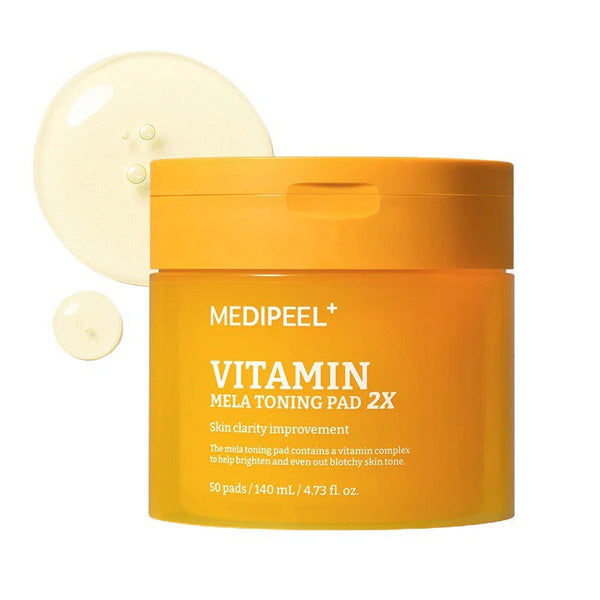 MEDI-PEEL MEDI-PEEL Vitamin Mela Toning Pad 2X 140ml 50ea - hydrating - front bottle shot