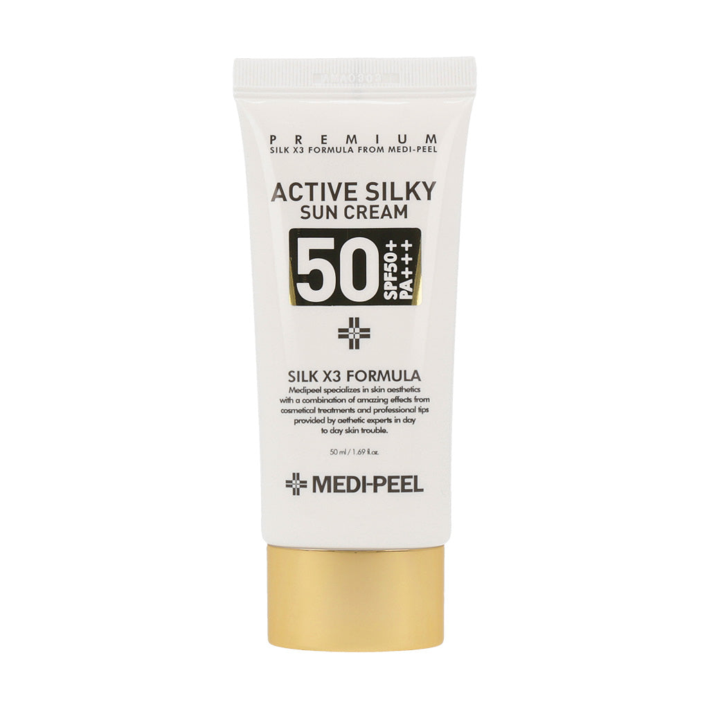 MEDI-PEEL MEDI-PEEL Active Silky Sun Cream SPF50+ PA+++ 50ml - anti-aging - front bottle shot