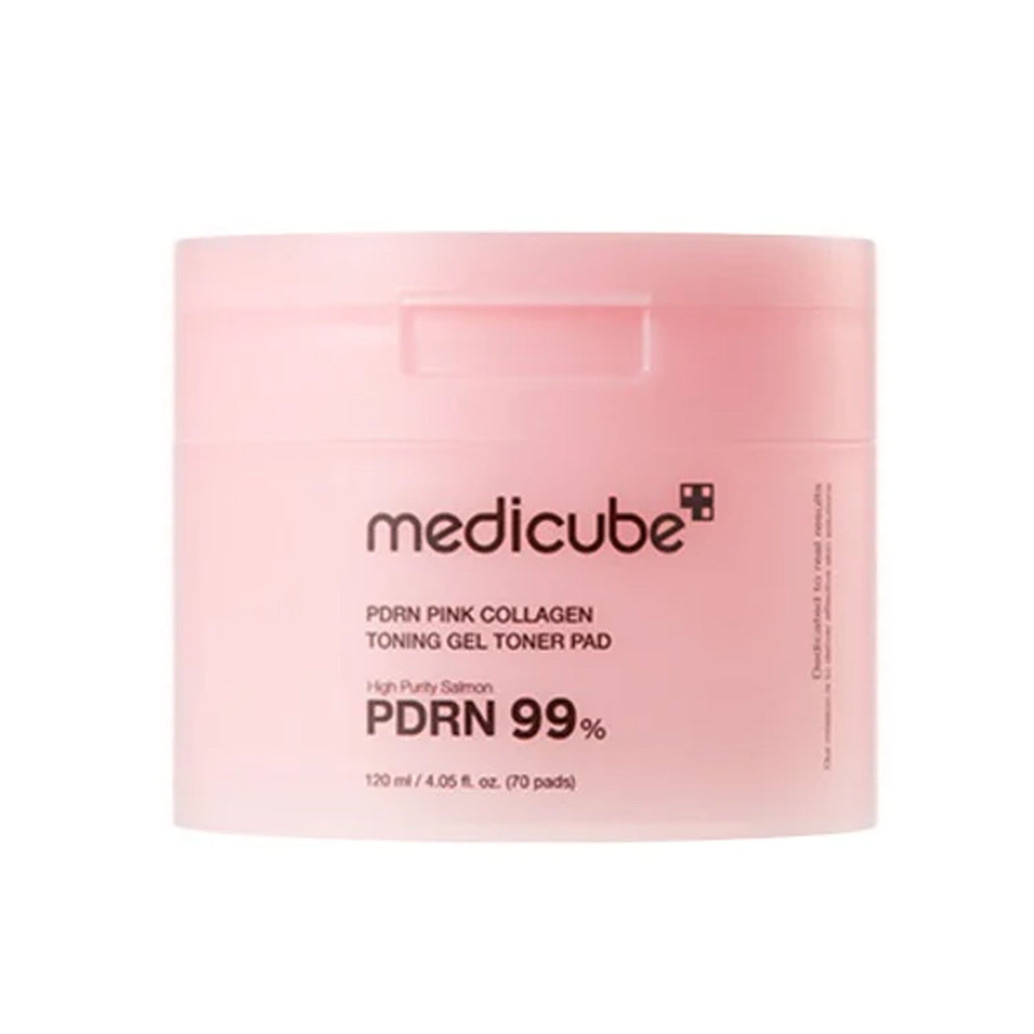 MEDICUBE MEDICUBE PDRN Pink Collagen Toning Gel Toner Pad 70 Sheets - soothing - front bottle shot