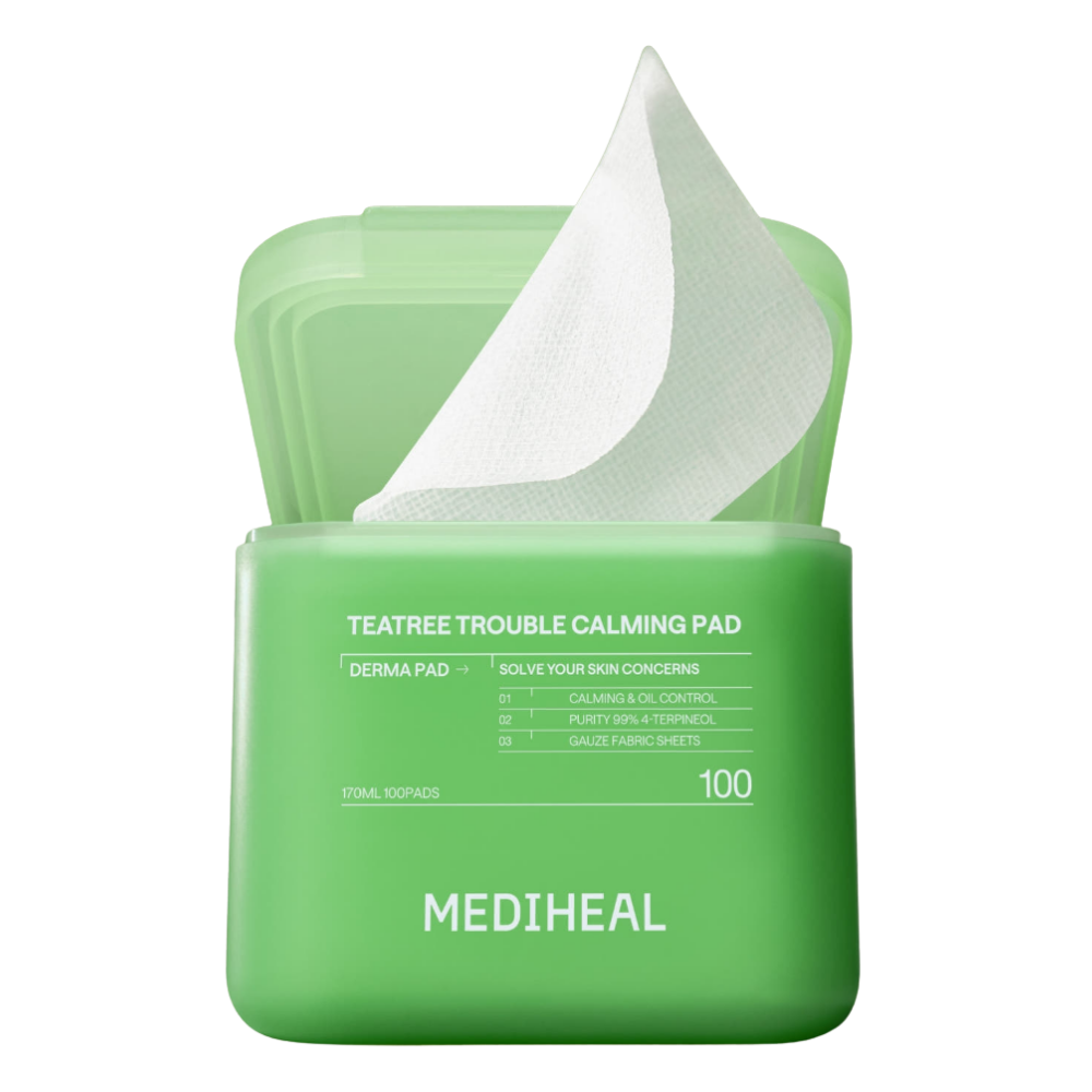 MEDIHEAL MEDIHEAL Tea Tree Trouble Pad 100 Pads - acne care - front bottle shot