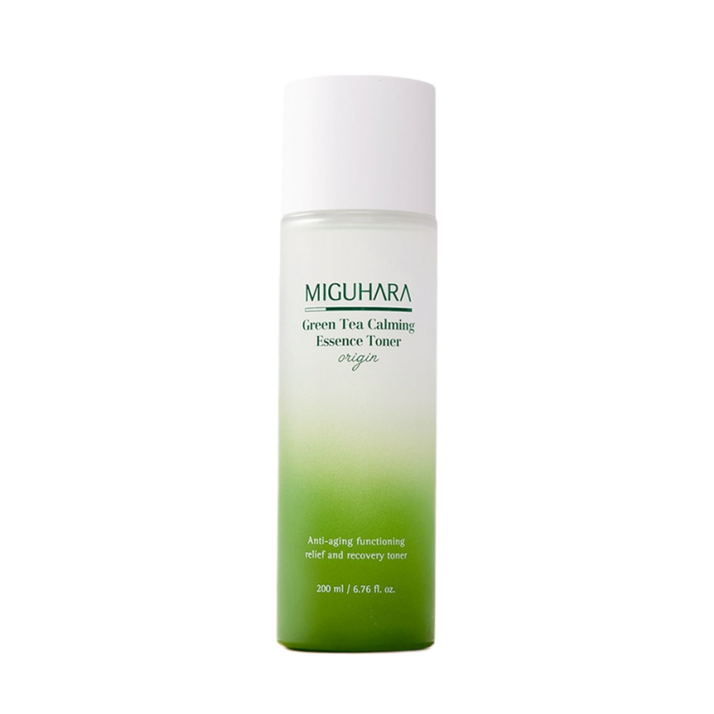 MIGUHARA MIGUHARA Green Tea Calming Essence Toner Origin 200ml - hydrating - front bottle shot