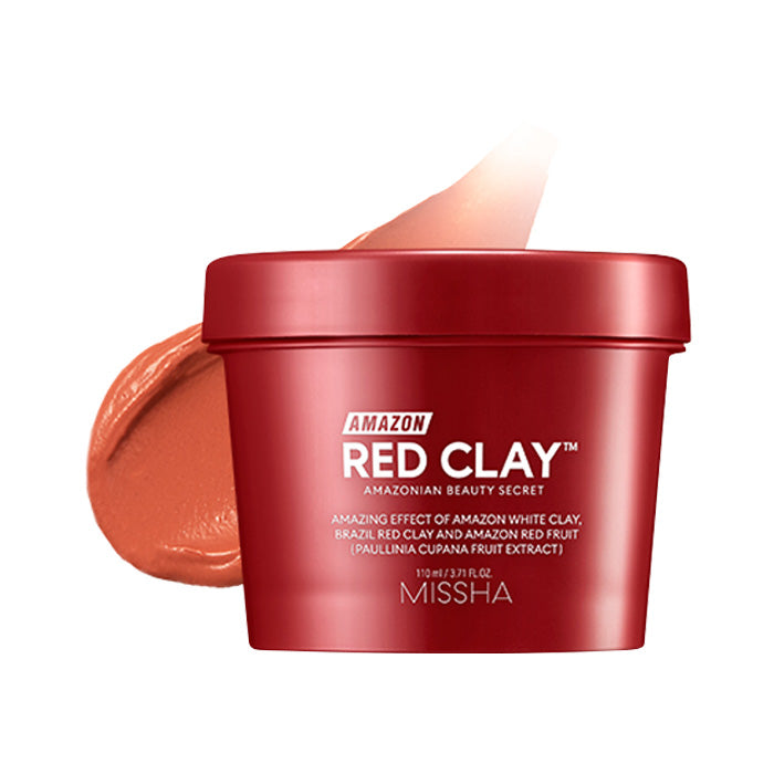 MISSHA MISSHA Amazon Red Clay Pore Mask 110ml - pore care - front bottle shot