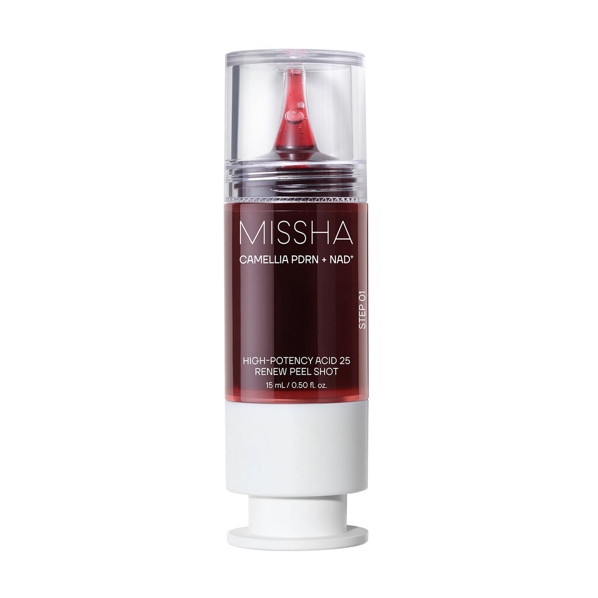 MISSHA MISSHA Camellia PDRN + NAD Renew Peel Shot 25 15ml - pore care - front bottle shot
