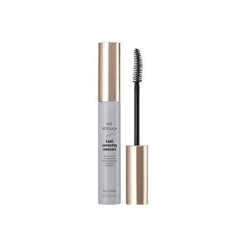 MISSHA MISSHA No Retouch Lash Correcting Mascara Black 9.5g - soothing - front bottle shot