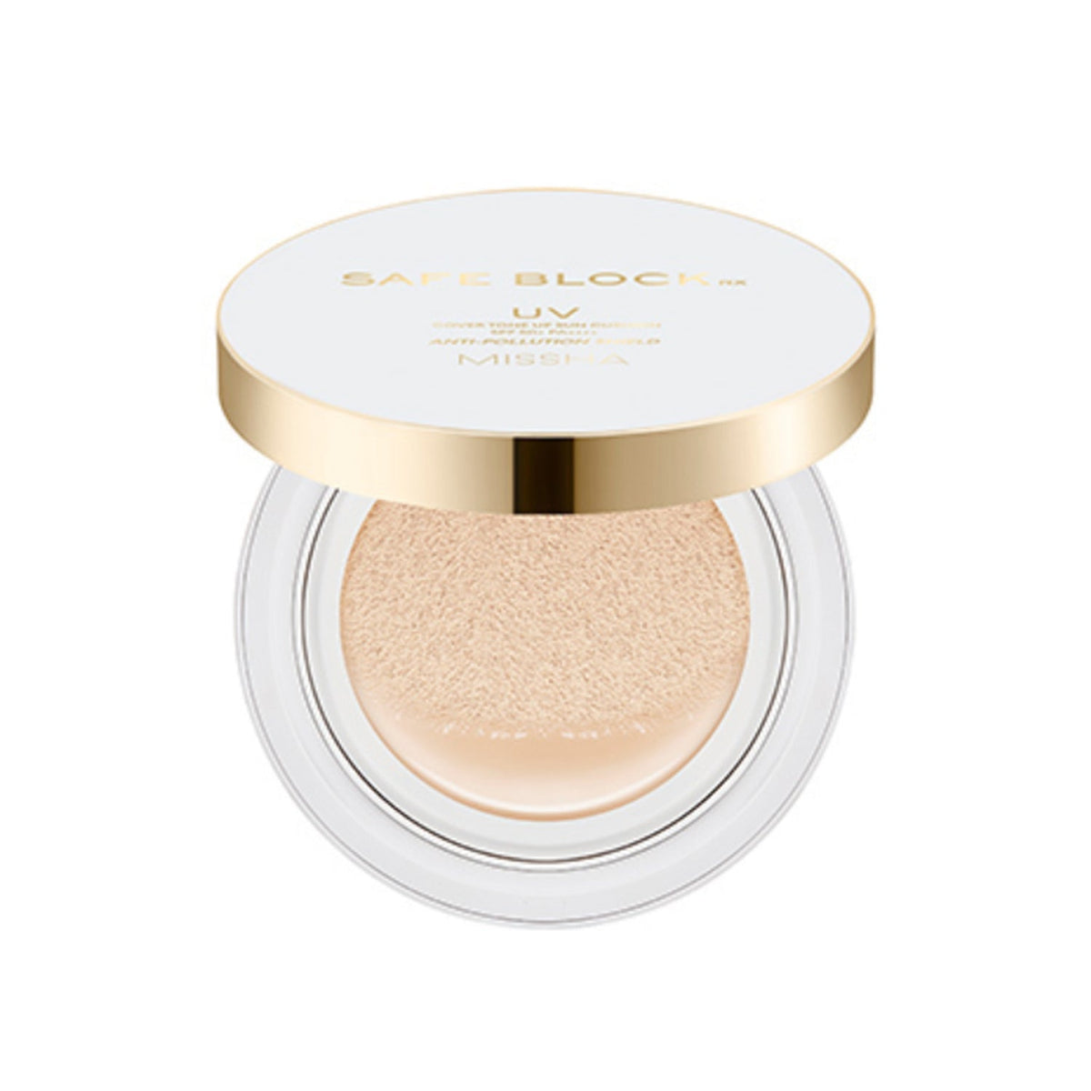 MISSHA MISSHA Safe Block RX Cover Tone-Up Sun Cushion SPF50+ PA++++ 14g - hydrating - front bottle shot